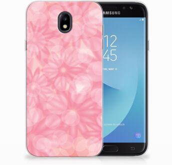 B2Ctelecom Samsung Galaxy J7 2017 | J7 Pro TPU siliconen Hoesje Spring Flowers