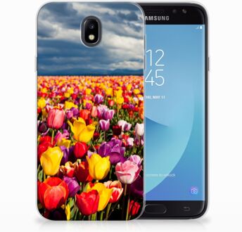 B2Ctelecom Samsung Galaxy J7 2017 | J7 Pro TPU siliconen Hoesje Tulpen