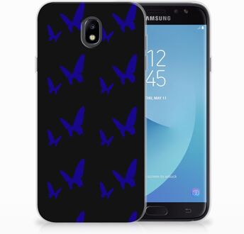 B2Ctelecom Samsung Galaxy J7 2017 | J7 Pro TPU siliconen Hoesje Vlinder Patroon