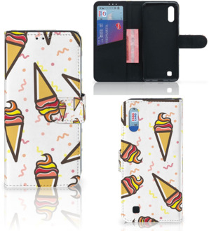 B2Ctelecom Samsung Galaxy M10 Book Cover Icecream