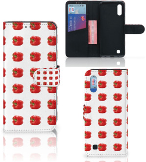 B2Ctelecom Samsung Galaxy M10 Book Cover Paprika Red