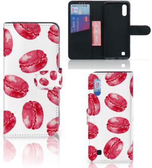 B2Ctelecom Samsung Galaxy M10 Book Cover Pink Macarons