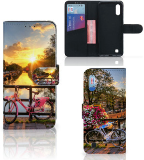 B2Ctelecom Samsung Galaxy M10 Flip Cover Amsterdamse Grachten