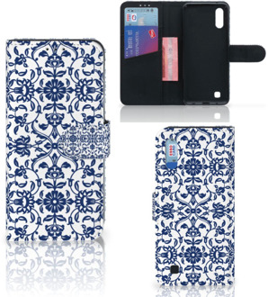 B2Ctelecom Samsung Galaxy M10 Hoesje Flower Blue