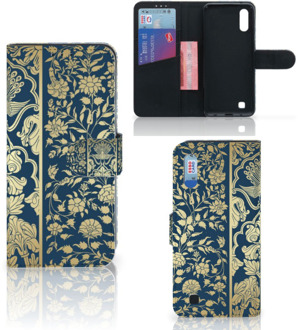 B2Ctelecom Samsung Galaxy M10 Hoesje Golden Flowers