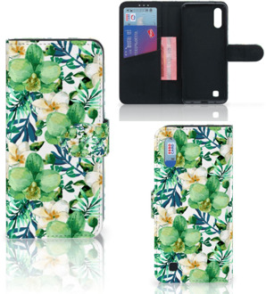 B2Ctelecom Samsung Galaxy M10 Hoesje Orchidee Groen