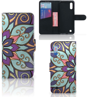 B2Ctelecom Samsung Galaxy M10 Hoesje Purple Flower