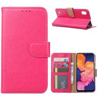 B2Ctelecom Samsung Galaxy M10 Hoesje Roze met Pasjeshouder