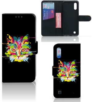 B2Ctelecom Samsung Galaxy M10 Leuk Hoesje Cat Color