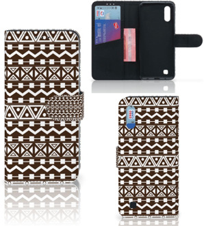 B2Ctelecom Samsung Galaxy M10 Telefoon Hoesje Aztec Bruin