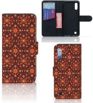 B2Ctelecom Samsung Galaxy M10 Telefoon Hoesje Batik Brown