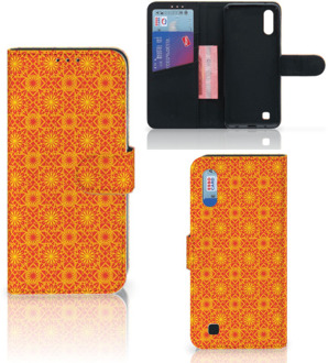 B2Ctelecom Samsung Galaxy M10 Telefoon Hoesje Batik Orange