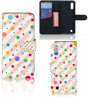 B2Ctelecom Samsung Galaxy M10 Telefoon Hoesje Dots