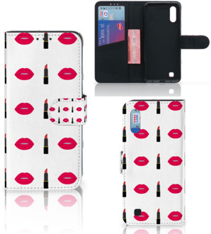 B2Ctelecom Samsung Galaxy M10 Telefoon Hoesje Lipstick Kiss