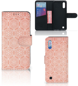 B2Ctelecom Samsung Galaxy M10 Telefoon Hoesje Pattern Orange