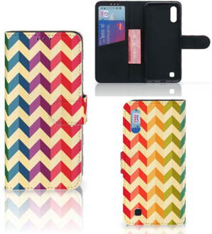 B2Ctelecom Samsung Galaxy M10 Telefoon Hoesje Zigzag Color