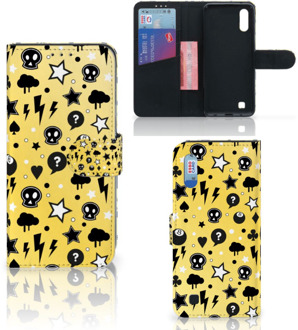 B2Ctelecom Samsung Galaxy M10 Telefoonhoesje met Naam Punk Yellow