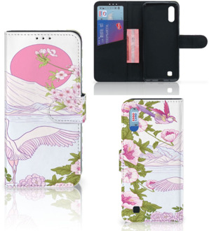 B2Ctelecom Samsung Galaxy M10 Telefoonhoesje met Pasjes Bird Standing