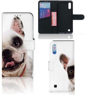 B2Ctelecom Samsung Galaxy M10 Telefoonhoesje met Pasjes Franse Bulldog