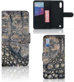 B2Ctelecom Samsung Galaxy M10 Telefoonhoesje met Pasjes Krokodillenprint