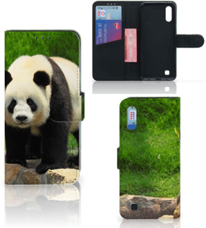 B2Ctelecom Samsung Galaxy M10 Telefoonhoesje met Pasjes Panda