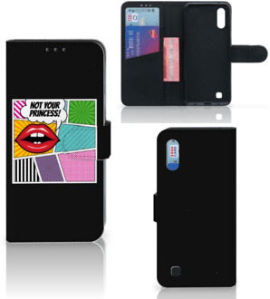 B2Ctelecom Samsung Galaxy M10 Wallet Case met Pasjes Popart Princess