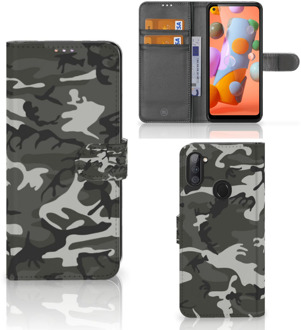 B2Ctelecom Samsung Galaxy M11 | A11 Telefoon Hoesje Cadeau voor hem Army Light