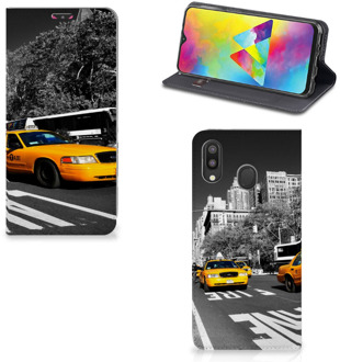 B2Ctelecom Samsung Galaxy M20 Book Cover New York Taxi