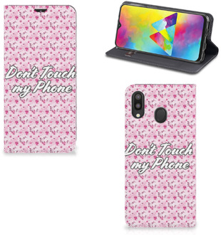 B2Ctelecom Samsung Galaxy M20 Design Case Flowers Pink DTMP