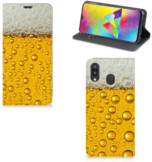 B2Ctelecom Samsung Galaxy M20 Flip Style Cover Bier