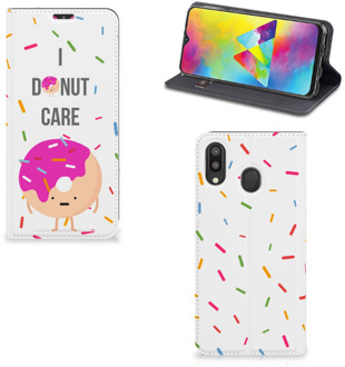 B2Ctelecom Samsung Galaxy M20 Flip Style Cover Donut Roze