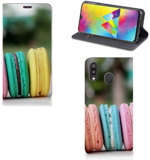 B2Ctelecom Samsung Galaxy M20 Flip Style Cover Macarons