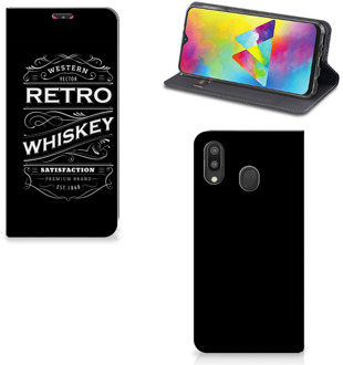 B2Ctelecom Samsung Galaxy M20 Flip Style Cover Whiskey