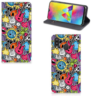 B2Ctelecom Samsung Galaxy M20 Hippe Standcase Punk Rock