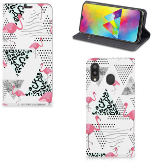 B2Ctelecom Samsung Galaxy M20 Hoesje maken Flamingo Triangle