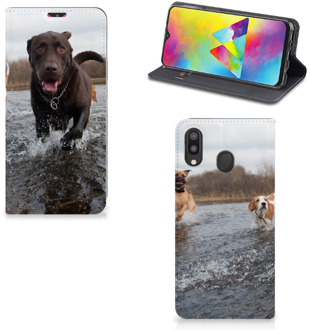 B2Ctelecom Samsung Galaxy M20 Hoesje maken Honden Labrador