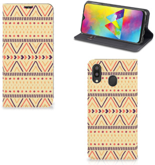 B2Ctelecom Samsung Galaxy M20 Hoesje met Magneet Aztec Yellow