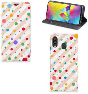 B2Ctelecom Samsung Galaxy M20 Hoesje met Magneet Dots