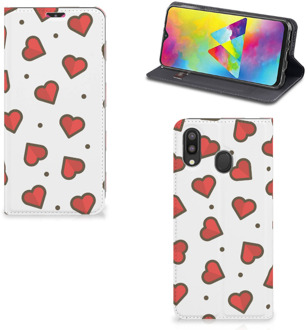 B2Ctelecom Samsung Galaxy M20 Hoesje met Magneet Hearts