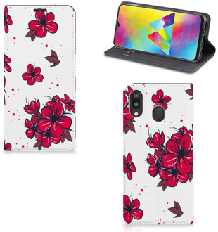 B2Ctelecom Samsung Galaxy M20 Smart Cover Blossom Rood