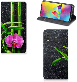 B2Ctelecom Samsung Galaxy M20 Smart Cover Orchidee