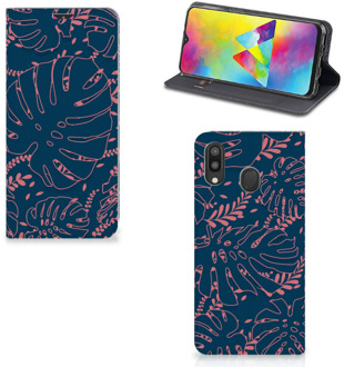 B2Ctelecom Samsung Galaxy M20 Smart Cover Palm Leaves