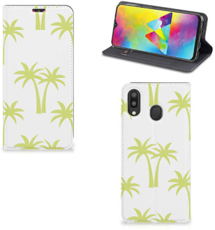 B2Ctelecom Samsung Galaxy M20 Smart Cover Palmtrees