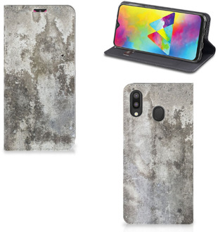 B2Ctelecom Samsung Galaxy M20 Standcase Beton Print