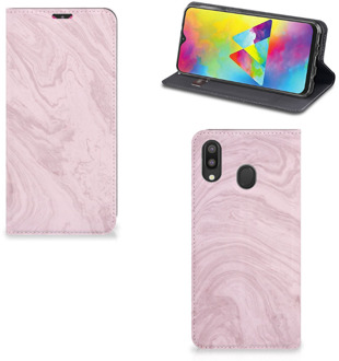 B2Ctelecom Samsung Galaxy M20 Standcase Marble Roze