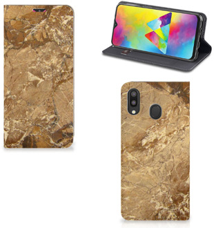 B2Ctelecom Samsung Galaxy M20 Standcase Marmer Beige