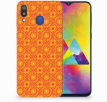 B2Ctelecom Samsung Galaxy M20 TPU bumper Batik Orange