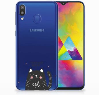 B2Ctelecom Samsung Galaxy M20 TPU Hoesje Design Cat Good Day