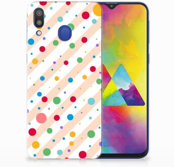 B2Ctelecom Samsung Galaxy M20 TPU Hoesje Design Dots