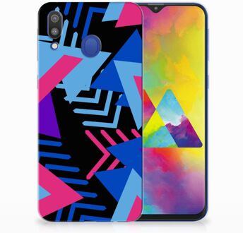 B2Ctelecom Samsung Galaxy M20 TPU Hoesje Design Funky Triangle